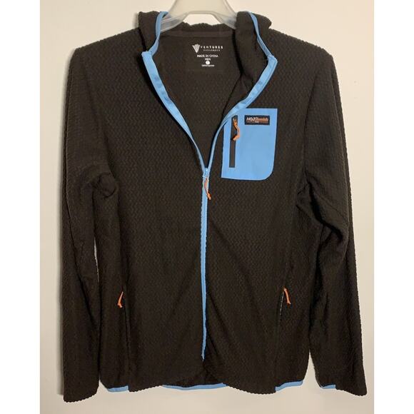 Ventures Endurance Jacket Mens Large Brown Hoodie Hot Chocolate Run Exercise - Picture 3 of 8